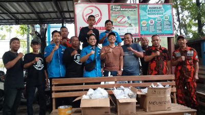KNPI Kesambi Berkolaborasi, Hujan Tak Menjadi Alasan Untuk Berbagi Kebahagiaan Bulan Ramadhan